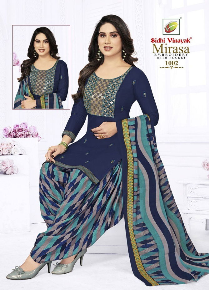 Mirasa Vol 1 By Sidhi Vinayak Indo Cotton Printed Embroidery Readymade Dress Wholesalers In Delhi